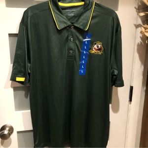 NWT Oregon Ducks Champion Athletic Polyester Polo Pullover Large